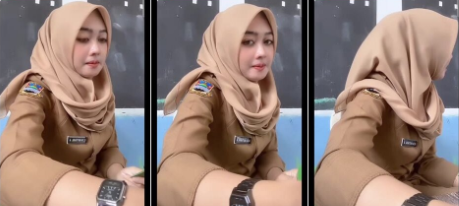 Tiktok viral 2025 Anjay 10 Video Wiwik Fyp Baju Dinas Merah Gemoy Bikin Rekaman Paha Tompelen One For All Indonesia